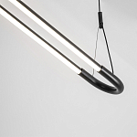 Светодиодная люстра Black LED Circle and Oval Lamp варинант исполнения - 4 | Loft Concept в Тюмени