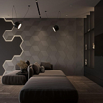 Гипсовая 3D Панель M-52 варинант исполнения - 1 | Loft Concept в Тюмени