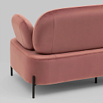 Диван в велюровой обивке цвета пыльная роза COLOR BLOCK варинант исполнения - 7 | Loft Concept в Тюмени