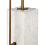 Торшер с прямоугольным абажуром на белом мраморном основании Asymmetry on Marble варинант исполнения - 2 | Loft Concept в Тюмени