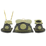 Настольный письменный набор из змеевика из 7-ми элементов Successful Leader варинант исполнения - 3 | Loft Concept в Тюмени