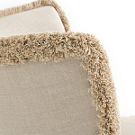 Кресло с декором бахрома Linen Fringe Chair Beige варинант исполнения - 5 | Loft Concept в Тюмени