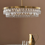 Люстра круглая с подвесками в форме стеклянных капель Glass Rain варинант исполнения - 3 | Loft Concept в Тюмени