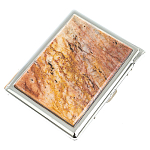 Портсигар на 10 сигарет с газовой зажигалкой из натурального камня Авантюрин Stone Cigarettes Cases варинант исполнения - 1 | Loft Concept в Тюмени