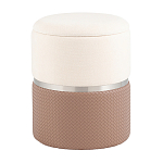 Пуф Mauldine с ящиком светло-коричневый с экокожей варинант исполнения - 1 | Loft Concept в Тюмени