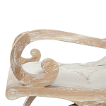 Кресло-качалка с мягкой обивкой из льна Ella Armchair beige варинант исполнения - 3 | Loft Concept в Тюмени