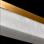 Подвесной светильник линейный из натурального камня Perfection of Geometry варинант исполнения - 6 | Loft Concept в Тюмени