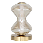 Настольная лампа светодиодная с волнообразным стеклянным плафоном Amphora of Light варинант исполнения - 2 | Loft Concept в Тюмени