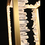 Настольная лампа прямоугольная с декоративными элементами в виде кристаллов Smooth Shine варинант исполнения - 3 | Loft Concept в Тюмени