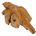 Статуэтка из дерева игуана Animals of the World варинант исполнения - 4 | Loft Concept в Тюмени