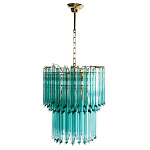 Дизайнерская люстра Blue Lagoon glass бирюзовое стекло  варинант исполнения - 2 | Loft Concept в Тюмени