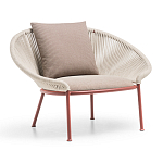 Дизайнерское уличное кресло с веревочной спинкой PETALO Armchair варинант исполнения - 2 | Loft Concept в Тюмени