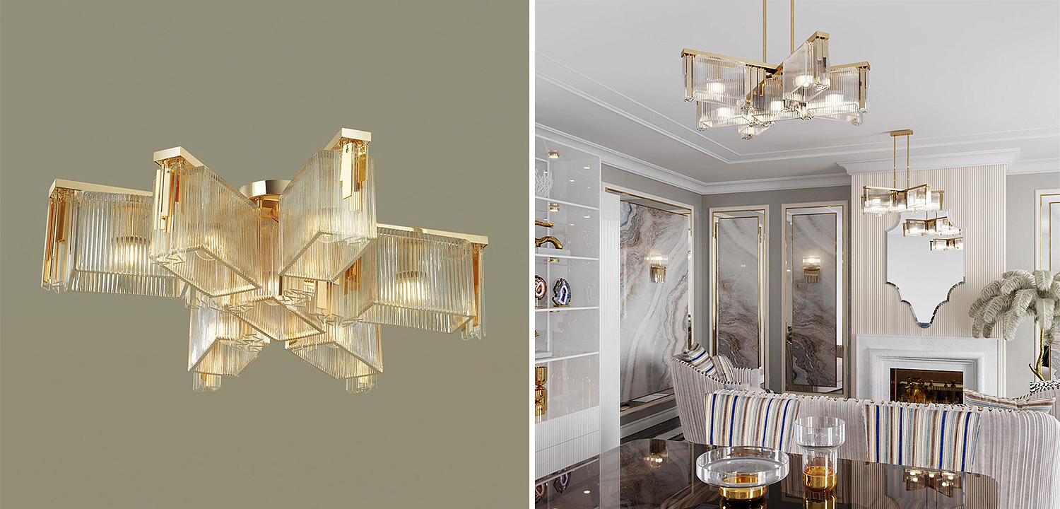 Люстра Madelen Gold Chandelier 7 Люстра Madelen Gold Chandelier 7 - Loft-Concept в Тюмени