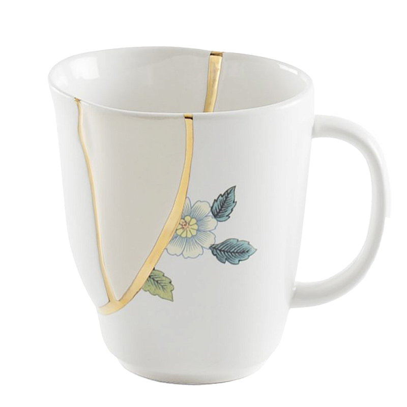 Кружка Seletti Kintsugi Белый Золотой Кружка Seletti Kintsugi Белый Золотой в Тюмени | Loft Concept