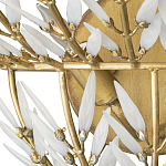 Бра золотого цвета с белыми стеклянными лепестками Hanging Flowers варинант исполнения - 1 | Loft Concept в Тюмени