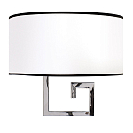 Бра с белым овальным абажуром с черной окантовкой Natural Concepts варинант исполнения - 1 | Loft Concept в Тюмени