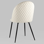 Мягкий стул в бежевом велюре Miruna Chair варинант исполнения - 5 | Loft Concept в Тюмени