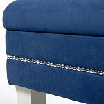 Мягкая банкетка с зоной для хранения Casket Blue варинант исполнения - 3 | Loft Concept в Тюмени