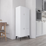 Комод белый с 4-мя дверцами на металлических ножках SPARK MULTIPURPOSE CABINET WHITE варинант исполнения - 3 | Loft Concept в Тюмени