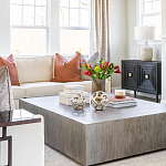 Тумба черная из дерева двухдверная Geometric Double Door Nightstand варинант исполнения - 6 | Loft Concept в Тюмени