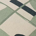 Подушка декоративная зеленого цвета с геометрическим рисунком Divine Abstractions варинант исполнения - 2 | Loft Concept в Тюмени