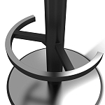 Барный стул вращающийся со спинкой и подлокотниками Douglas Rhombus Синий Велюр варинант исполнения - 4 | Loft Concept в Тюмени