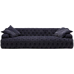 Трехместный диван темно-синий Campion Deep Blue Sofa варинант исполнения - 1 | Loft Concept в Тюмени