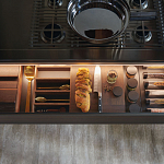 Кухонный гарнитур из массива дерева и камня HI-LINE 6 FRAME DOOR Dada Engenereed Kitchen варинант исполнения - 11 | Loft Concept в Тюмени