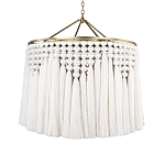 Люстра белая плетеная с кисточками Boho Tassel Chandelier варинант исполнения - 1 | Loft Concept в Тюмени