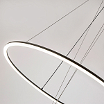 Светодиодная люстра Black LED Circle and Ball Lamp варинант исполнения - 5 | Loft Concept в Тюмени