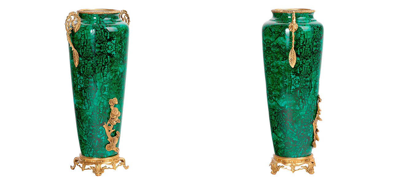 Ваза фарфоровая высокая малахит Malachite Ваза фарфоровая высокая малахит Malachite - Loft-Concept в Тюмени