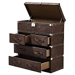 Комод Vintage Leather Chest of Draver варинант исполнения - 2 | Loft Concept в Тюмени