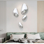 Абстрактная скульптура на стену в виде капли воды Water Outline варинант исполнения - 6 | Loft Concept в Тюмени