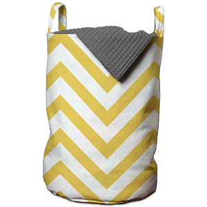 Корзина Mustard Chevron Basket
