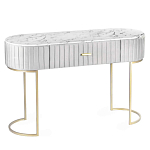 Консоль овальная на золотистых фигруных ножках Wall Console варинант исполнения - 1 | Loft Concept в Тюмени