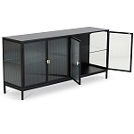 Сервант четырехдверный с рифленым стеклом The Keeper варинант исполнения - 2 | Loft Concept в Тюмени