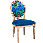 Стул из натурального бука с цветочным принтом Impressionism in Art варинант исполнения - 2 | Loft Concept в Тюмени