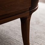 Кофейный стол овальный из дерева с 2-мя ящиками Coffee Walnut Table варинант исполнения - 10 | Loft Concept в Тюмени