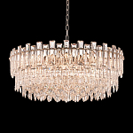 Круглая люстра с хрустальными подвесками на серебряном каркасе Gorgeous Crystal Light варинант исполнения - 13 | Loft Concept в Тюмени