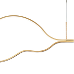 Подвесной светильник волнообразный изогнутый на двух тросах 103 см Spiral Lighting варинант исполнения - 2 | Loft Concept в Тюмени