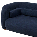 Дизайнерский двухместный диван с мягкими спинкой и подлокотниками синий Madelaine Sofa Blue варинант исполнения - 4 | Loft Concept в Тюмени