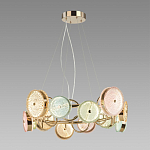 Люстра с плафонами из разноцветного стекла Glass Peonies варинант исполнения - 3 | Loft Concept в Тюмени