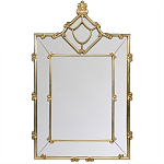 Зеркало прямоугольное Golden Classic Ornament Mirror варинант исполнения - 2 | Loft Concept в Тюмени