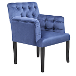 Кресло Addison Chic Armchair deep blue velour варинант исполнения - 1 | Loft Concept в Тюмени