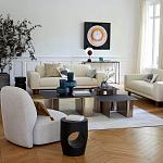 Приставной столик черного цвета AMORPHOUS варинант исполнения - 4 | Loft Concept в Тюмени