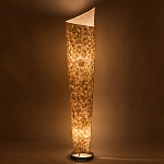 Торшер из перламутра на металлическом каркасе Indonesian Lamps варинант исполнения - 4 | Loft Concept в Тюмени