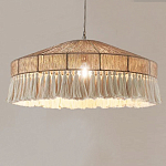 Люстра круглая плетеная с кисточками Dome Sun Glow варинант исполнения - 3 | Loft Concept в Тюмени