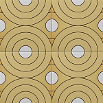 Дизайнерская плитка с узором Диски варинант исполнения - 1 | Loft Concept в Тюмени