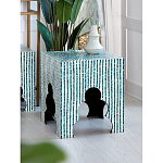 Приставной столик с инкрустацией раковинами устриц Bone Inlay варинант исполнения - 4 | Loft Concept в Тюмени