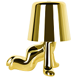 Настольная лампа фигурная цвета золото с гладким абажуром Высота 17 см Sophia варинант исполнения - 4 | Loft Concept в Тюмени